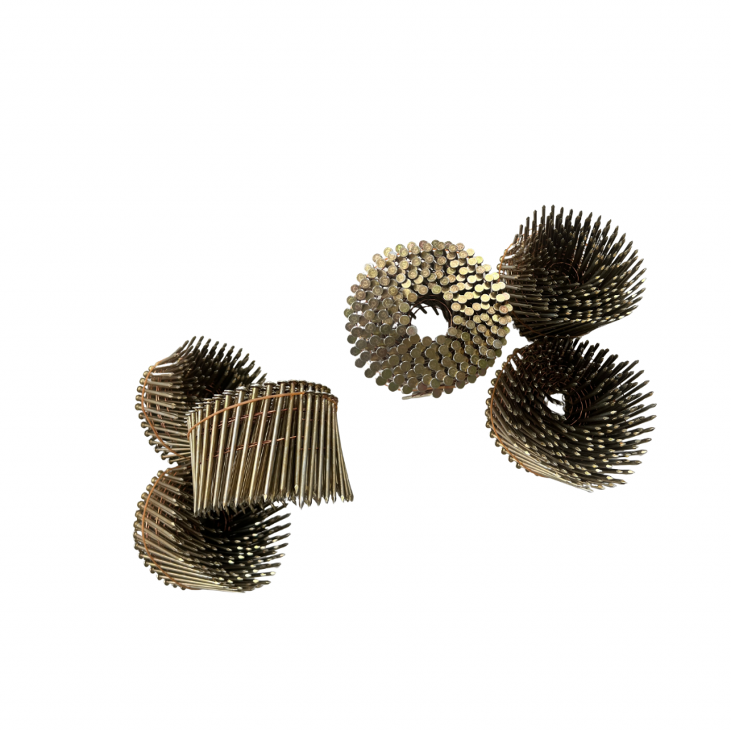 Galvanised wire coil nails for pneumatic nail guns – ALLTOALL Fasteners