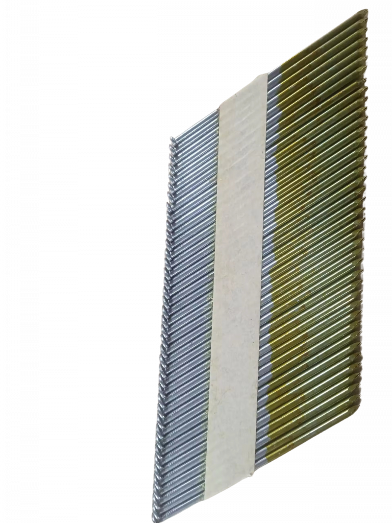 Galvanised 34 degree paper strip collated framing nails